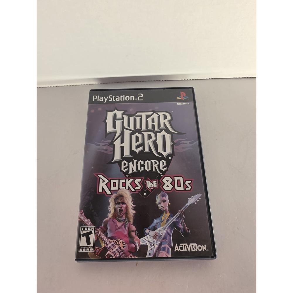 Guitar Hero Encore Rocks the 80s PS2 PlayStation 2 CIB Manual Disc Activision - Picture 2 of 5